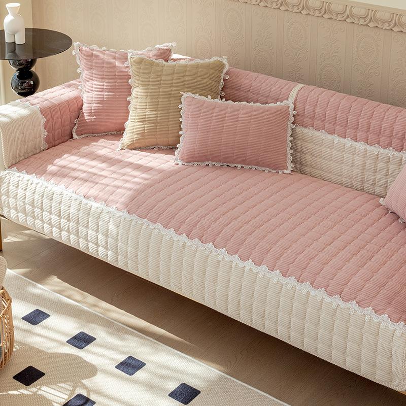 Winter Winter Corduroy Sofa Cushion Warm and Simple Cover Towel Cushion Sofa Cover