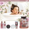 Coffret de bain cage au parfum délicat de pivoine - 5pcs