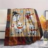 1Pc Cartoon Print Flannel Blanket, High Quality Comfortable for All Seasons, Home Decor, Warmth and Comfort, Perfect for Christmas Birthday Gift