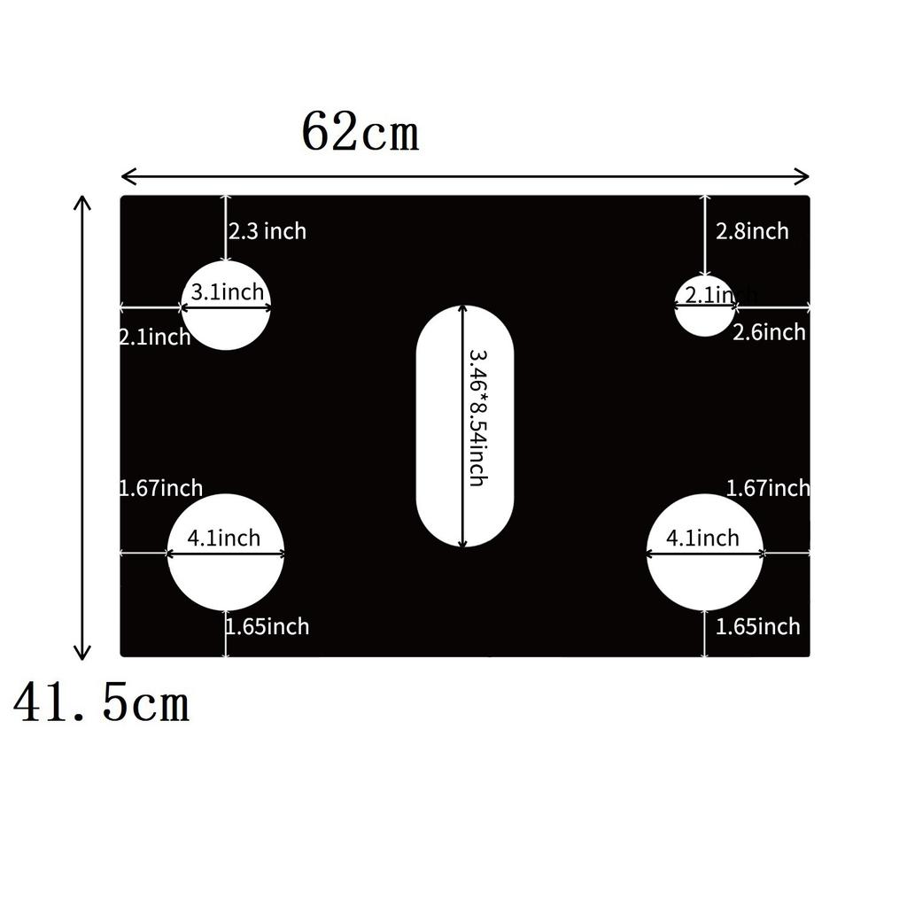 5-hole Gas Stove Mat Gas Mat Stove Protection Mat Clean Five-hole Mat High Temperature Resistant
