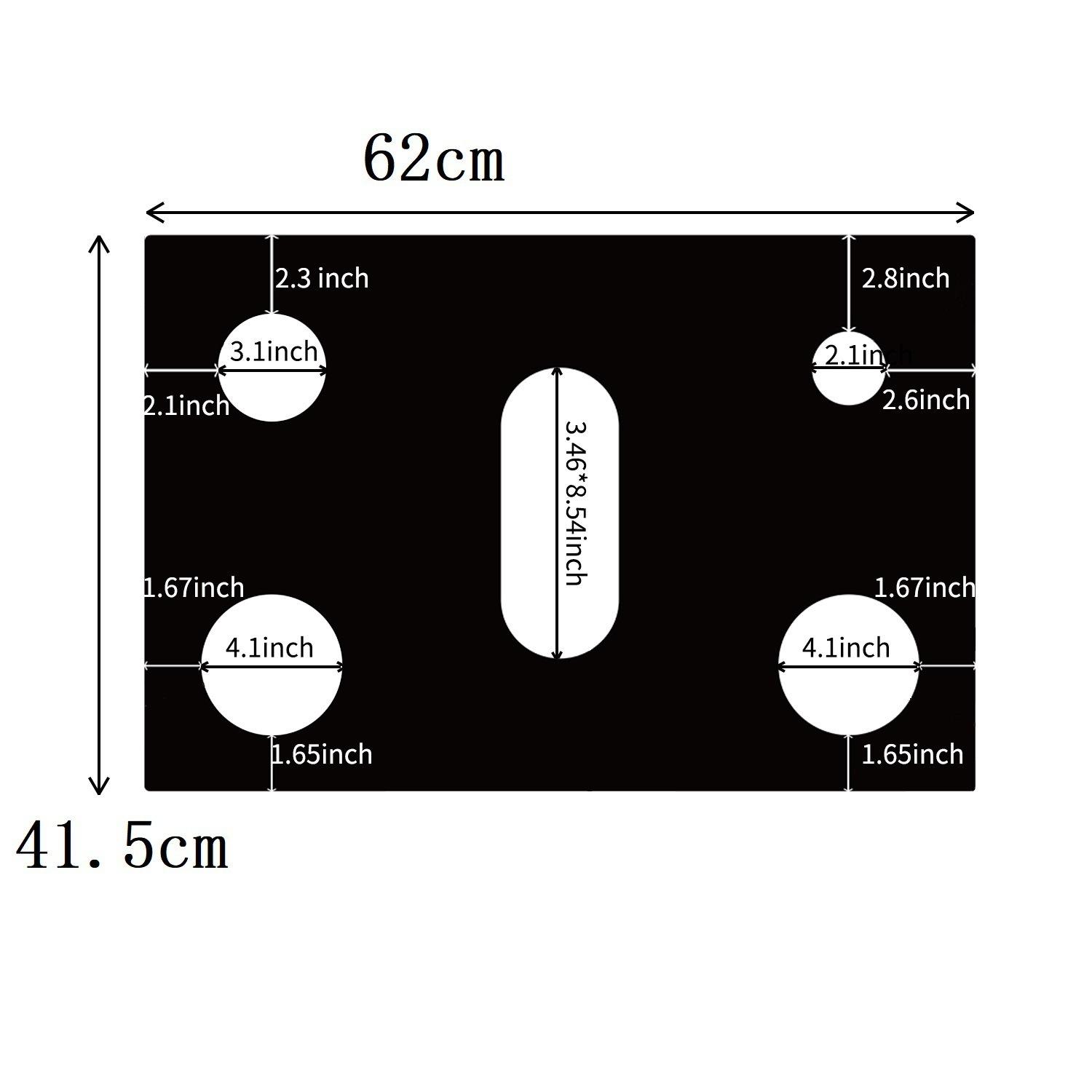 

5-hole gas stove mat gas mat stove protection mat clean five-hole mat high temperature resistant