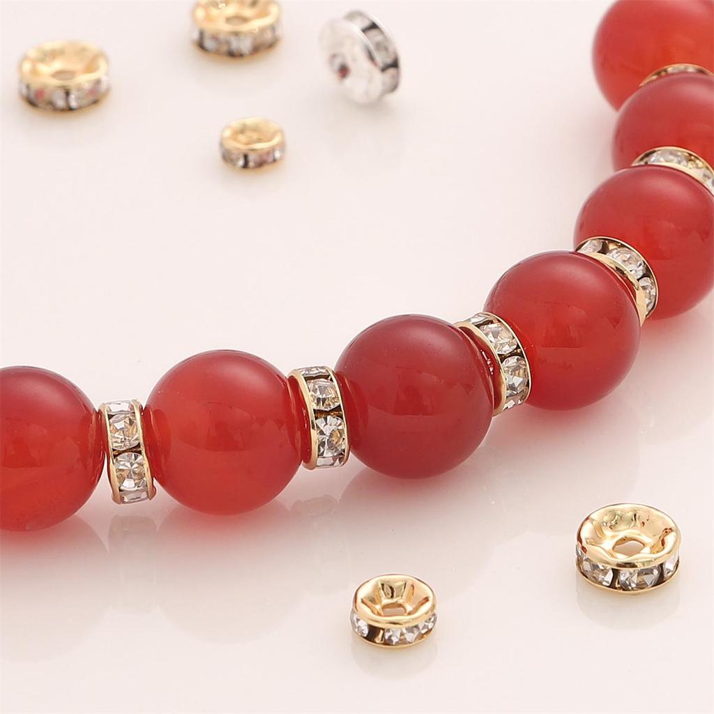 Měděný vrtací kroužek pro DIY ručně vyráběné šperky 10 ks/sáček