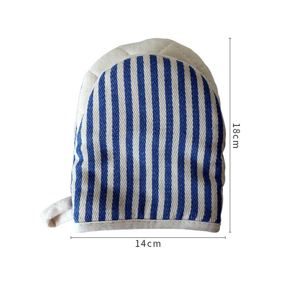 Domácí zateplené rukavice Mikrovlnné rukavice proti opaření Zesílené pruhované pekařské Rukavice odolné vůči vysokým teplotám Kuchyňské náčiní