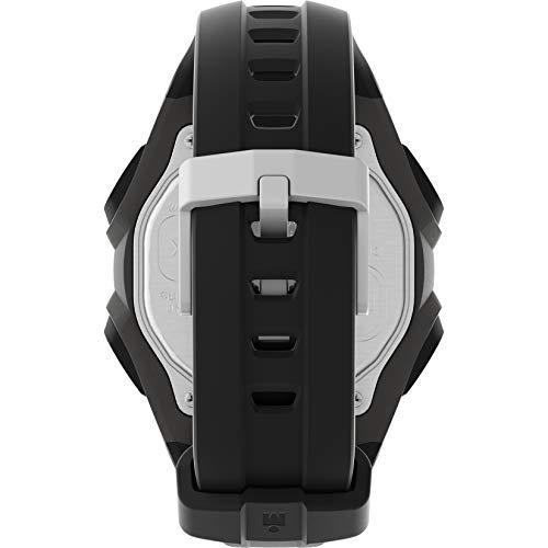 Timex Men's Ironman Classic 30 Oversized 45mm Watch, Dark Gray/Black/Red, Chronograph.