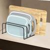 Kitchen Dish Drying Rack Space-Saving 5 Slot Multifunctional Storage Rack Pot Organizer Kitchen Accessories Cutting Board Holder