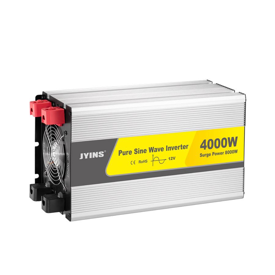4000W Pure Sine Wave Inverter, 12V to 220V for Home, Solar & Car Backup Power