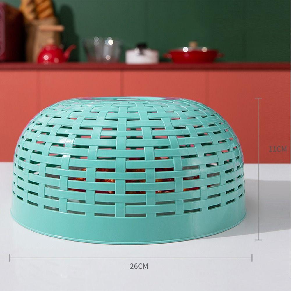 Dustproof Food Cover Round Mesh Cage Portable Vegetable Cover  Home Kitchen