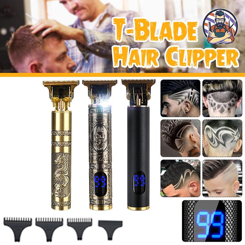 5V 10W USB Rechargeable Electric Hair Clipper Hair Trimmer Beard Razors Men Cordless Baldheaded Haircut Machine With LCD Display New