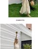 French-Style Summer Chiffon Halter Neck Dress with Embroidered A-Line Skirt