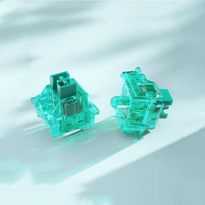 70Pcs Green Switching for Mechanical Keypad Linear Hot Swappable Switching Tactile Response For Gaming Keypad