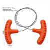Multi purpose mini pocket saw wire saw stainless steel hand pulled wire saw rope outdoor camping survival equipment saw