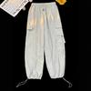 6-16 Years Kids Girls Loose Drawstring-cuffed Pants Fitness Pants