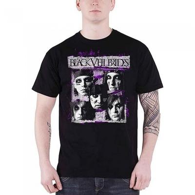 Black Veil Brides Unisex Adult Grunge Faces Cotton T-Shirt