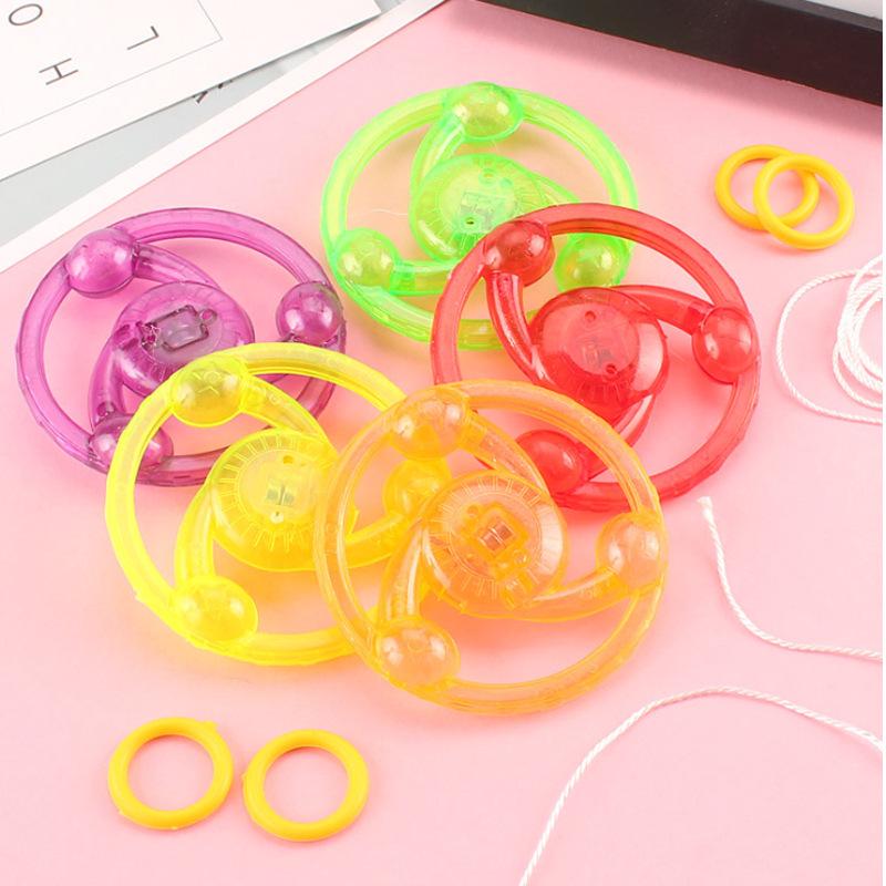 Luminous Flashing Pull-String Flywheel - Nostalgic Gyroscope Toy