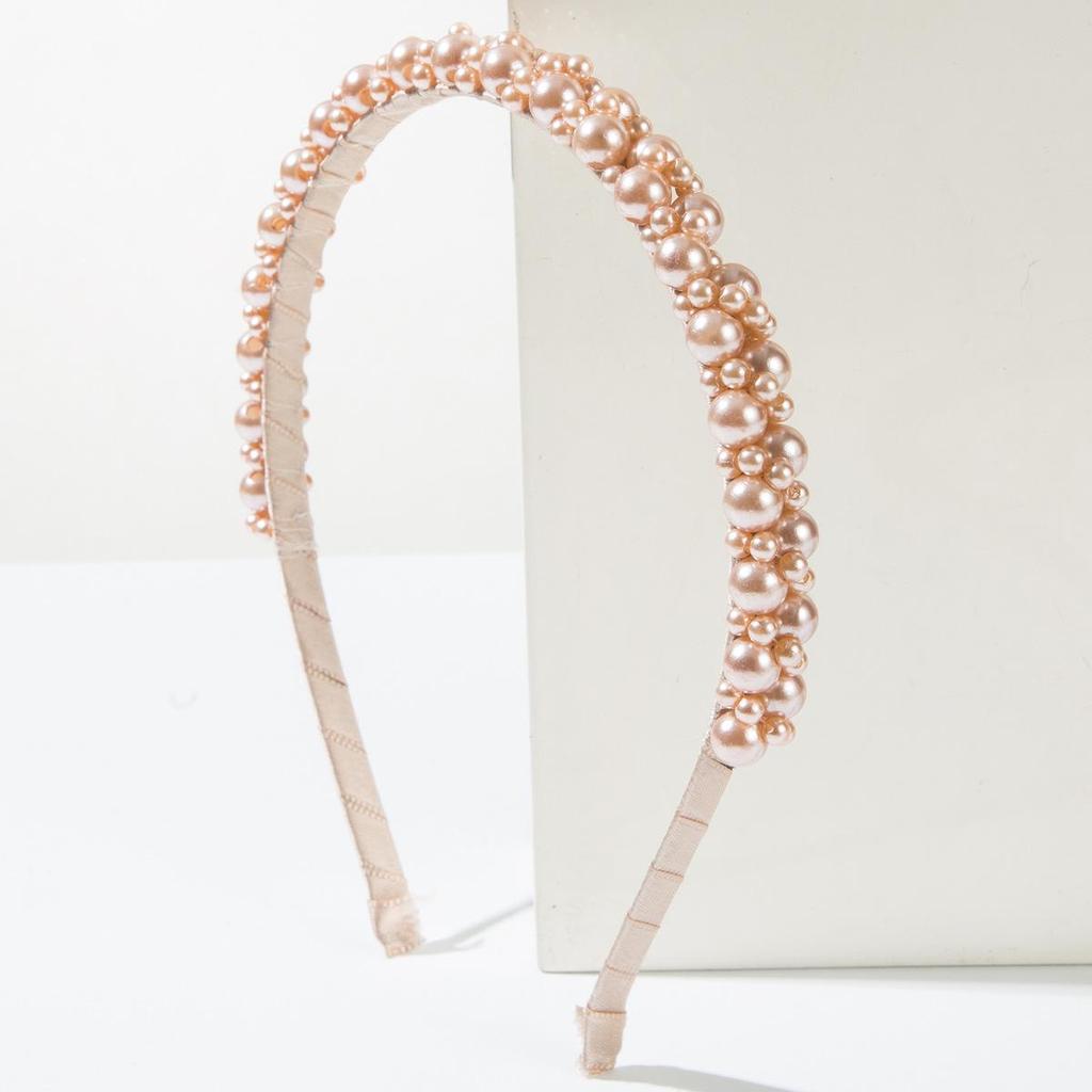 Korean Hand-Wrapped Pearl Headband: French-Style, Versatile, Fairy Forest-Inspired Hair Accessory