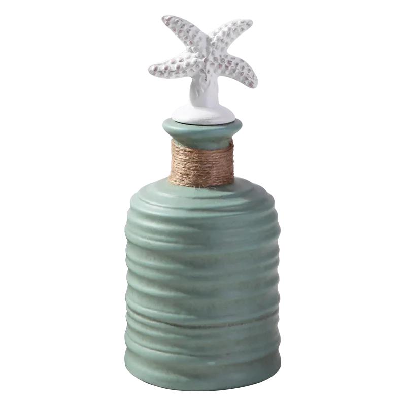 High-end Vertical Pattern Ceramic Storage Jar Art Flower Arrangement Candy Tea Pot Dining Table Vase Home Decor