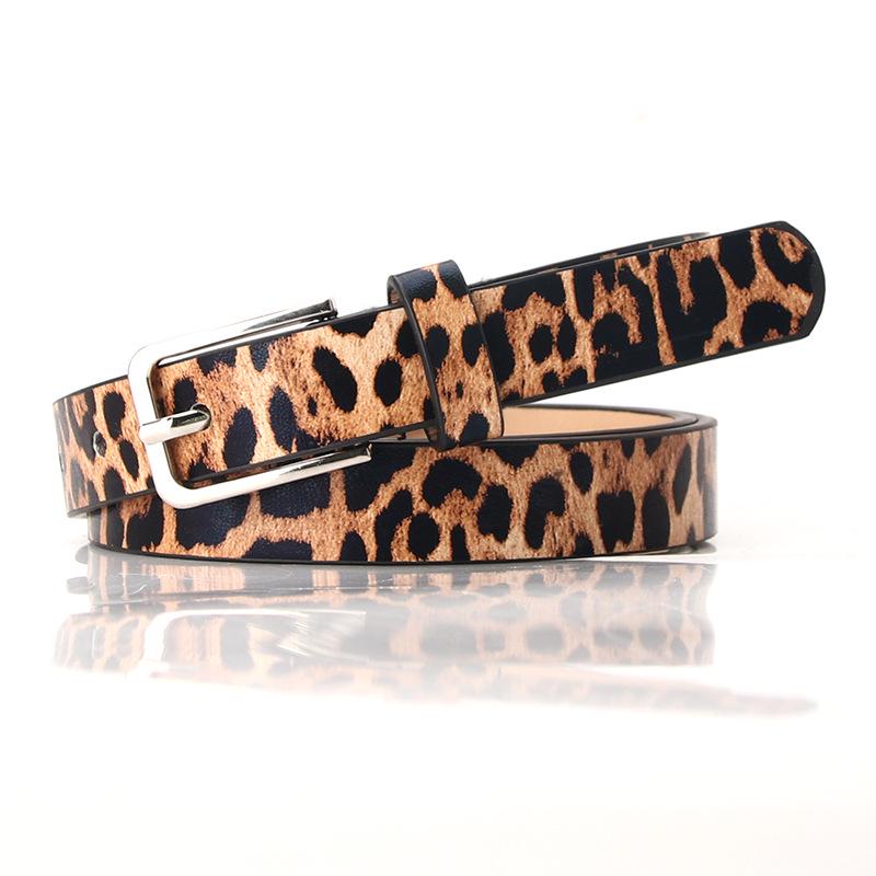 Ladies' Belts: Personalized Leopard Print Belt, Fine, Trendy and Fashionable, Versatile Pants, Zebra Print Belt, Clothing Decoration Belt