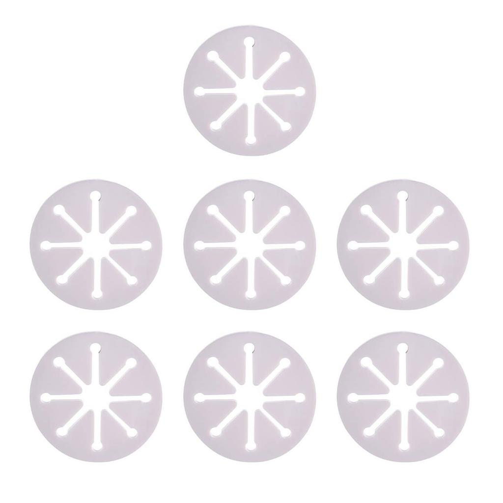 7pcs Sock Fasteners Sock Holders Sorting Clips PVC Time Saving Sock Organizers for Busy Professionals and Families