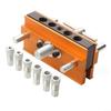 Centering Doweling Jig Drill Jig For Straight Holes Biscuit Joiner Set With 6 Drill Guide Bushings Adjustable