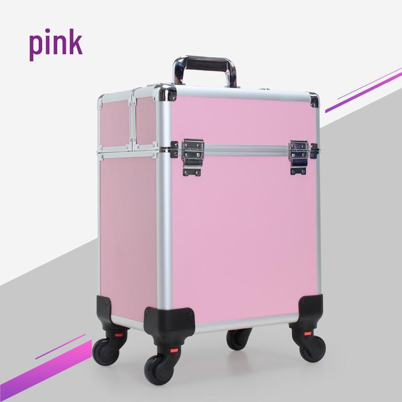Professional Multi-Layer Aluminum Rolling Makeup & Beauty Tool Case