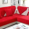 Thickened Plush Sofa Cushion Non-Slip Flannel Cover for Autumn and Winter