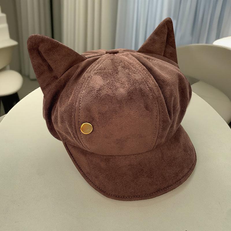 New Autumn and Winter Literary Beret Women's Face Showing Small Retro Versatile Niche Newsboy Hat Japanese Literary Painter Hat
