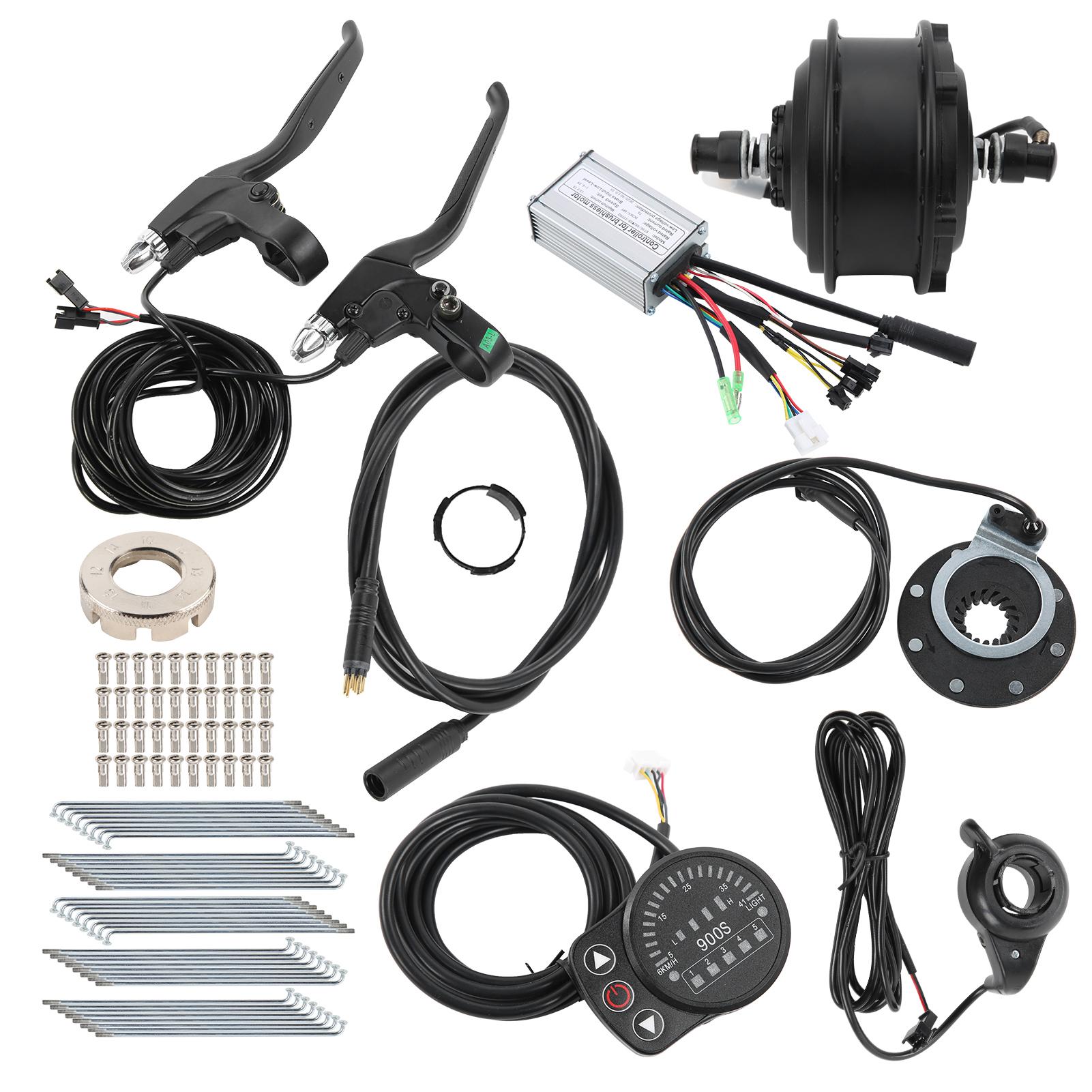 Diyelecs 36V 250W 20In Electric Bicycle Conversion Parts Kit With Controller Kt‑900S Bike Meter