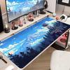 Pixel Art Cloudy Sky Mousepad Cute Mouse Pad XXL E-Sports Desk Pad Extended Gaming Keyboard Mat Large Non-slip DeskMat