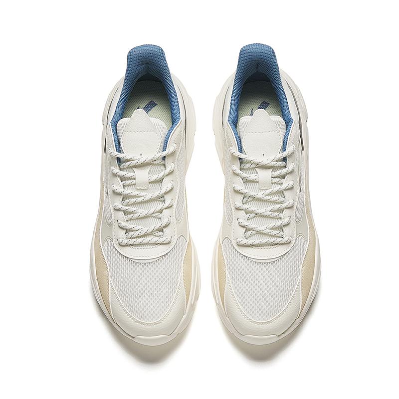 Anta Little Millennium Cushioning Slip Resistant Low top Casual Shoes Men's White Green Sneakers 912348826-12