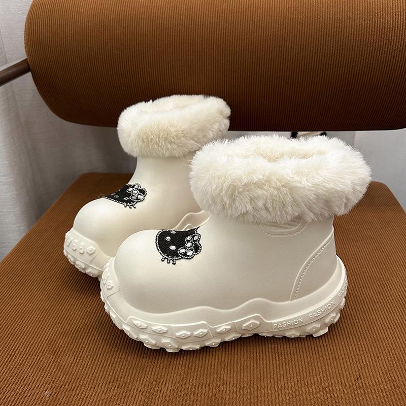 Women's thick-soled cute cartoon winter lightweight warm winter padded snow boots non-slip wear casual sneakers cotton boots