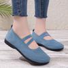 Damen atmungsaktive Strick-Sneaker lässige Ballerinas Mary Janes leichte Mesh-Damen-Kleid-Flats Schuhe Schuhwerk Sommer