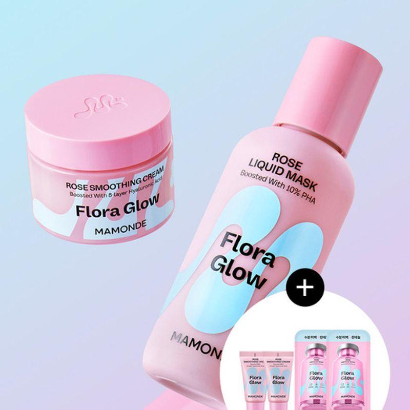 

Mamonde Flora Glow Rose Liquid Mask 80ml + Smoothing Cream 50ml set