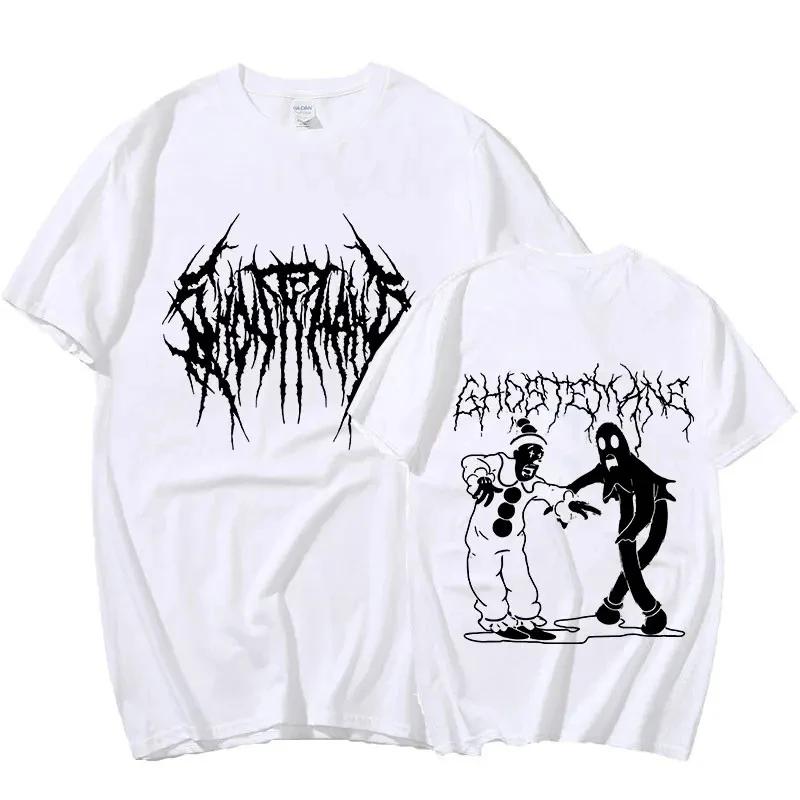 Letní pánské tričko s grafickým potiskem Módní Hip Hop Metal Rock Gotické tričko Streetwear Oversized tričko Unisex Harajuku Topy Tričko