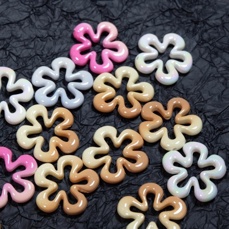 DIY Elegant Hollow Flower Pendant Hollow Flower Jewelry Making Accessories Resin Material for Jewelry Necklace Making