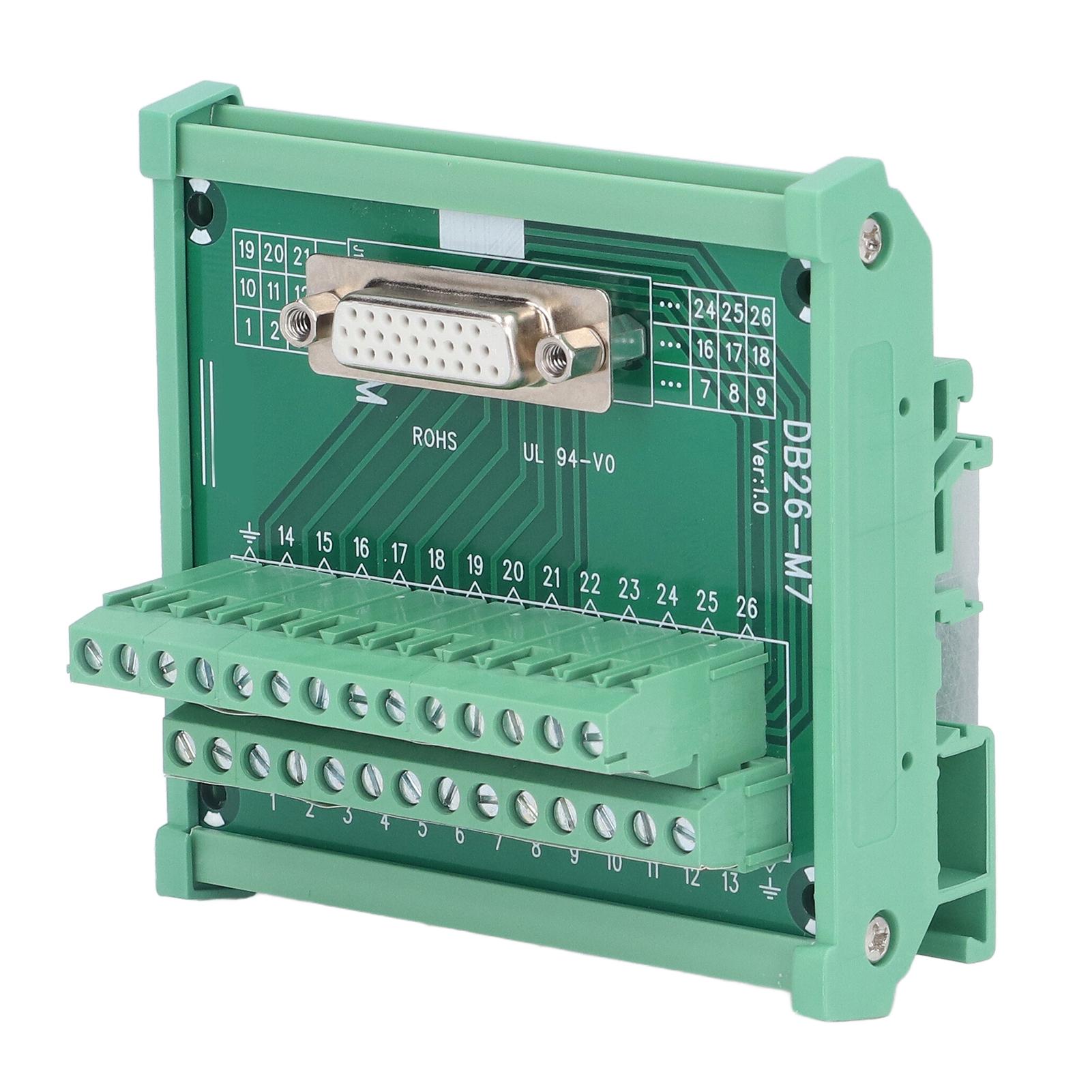 

Terminal Block PCB Material Copper Base 0.8A Pin 0.2Nm Torsion Printed Labels Female Distribution Module DC 60V