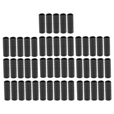 50 Pezzi Cappucci Terminali per Cavi Deragliatore Bici Cavo Cambio Cavo Cavo Terminali per Mountain Bike Bici da Strada Nero
