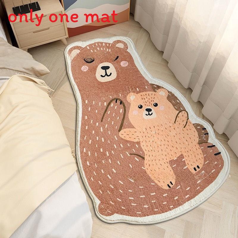 Tappeto Peluche Cartoon Mofusand con Design Stampato per Bagno Porta Ingresso Decorazione