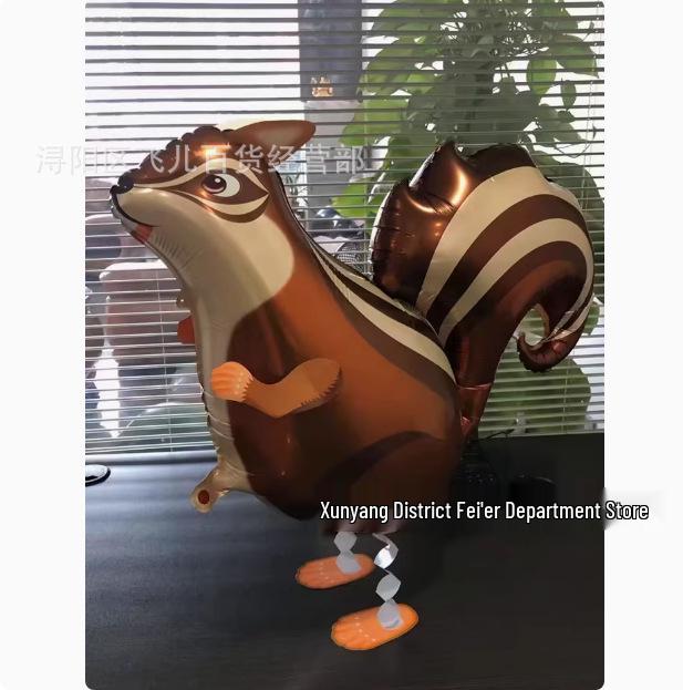 Cartoon Animal-Shaped Walking Pet Balloon for Children's Birthdays