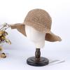 2023 Women's Summer Beach Cap Hat Pure Color Bucket Hat Cool Women's Hats for the Sun Sun Hat Straw Hat Hat for Girl Hiking Hat