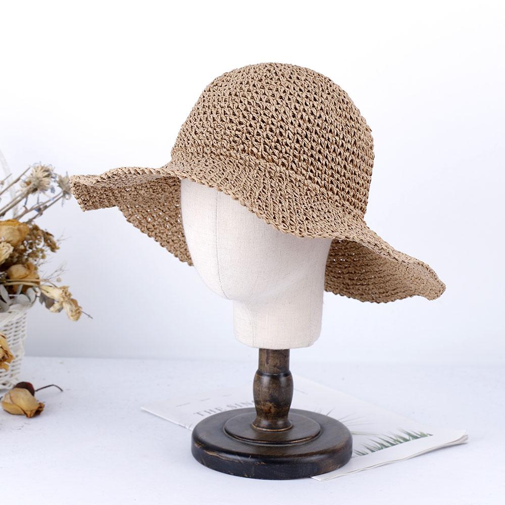 2023 Women's Summer Beach Cap Hat Pure Color Bucket Hat Cool Women's Hats for the Sun Sun Hat Straw Hat Hat for Girl Hiking Hat