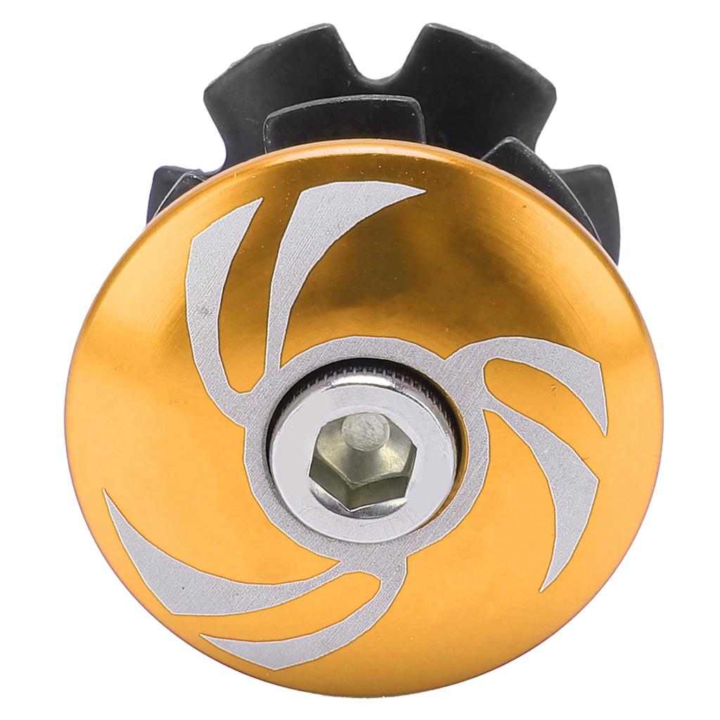 Horní víčko hlavového složení kola Hliníková slitina Hvězdicová matice Víčko představce Představec Vidlice MTB Silniční kolo PříslušenstvíZlatá