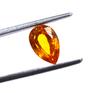 4.00 Carat Christmas Day Certified Pear Shape Orange Sapphire Sri Lanka Gemstone SN193