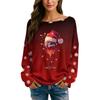 Womens  Fall Sweaters Long Sleeve Print Tops Pullover Sweaters Loose Dressy Casual Basic Clothes