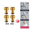 Practical 3/4Inch Garden Hose Male Thread Quick Connection Adapters Stainless Steel Tap Fitting for Sprinklers and Hoses