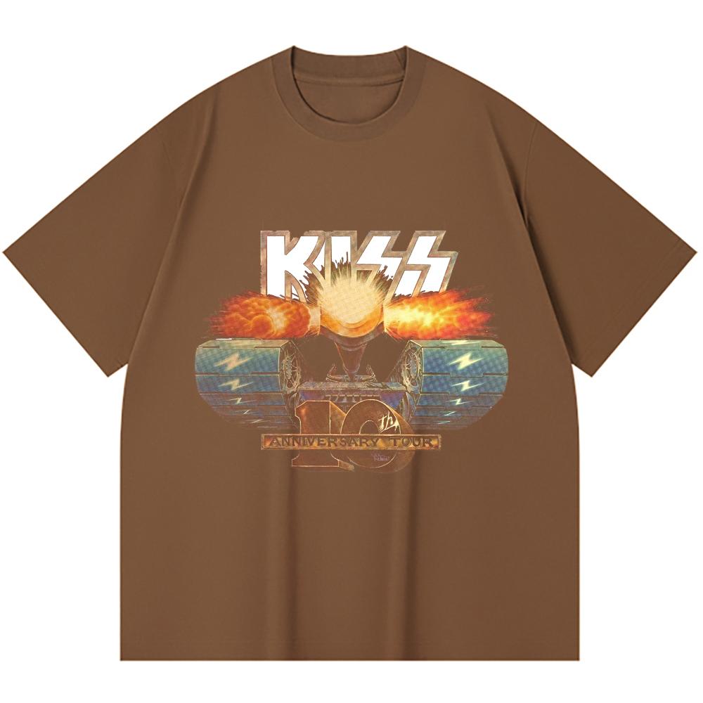230 Gsm 100% Cotton Heavy Metal T-Shirt Rock Band Popular Music Print Unisex Heavy Cotton T Shirt