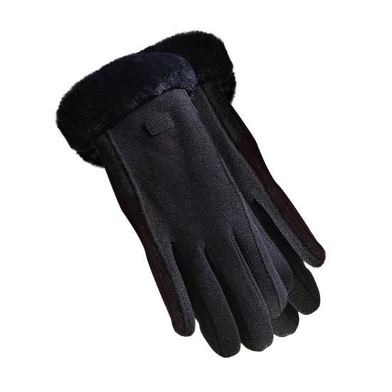 Women Winter Gloves Fleece Lined Touchscreen Gloves Thickened Warm Full Finger Windproof Gloves