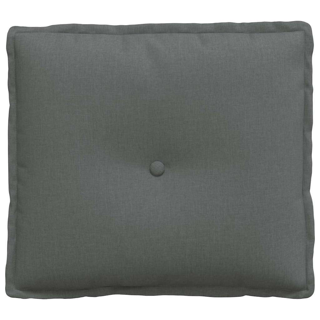 Back Cushion Dark Gray 50 x 19 x 45 cm Fabric