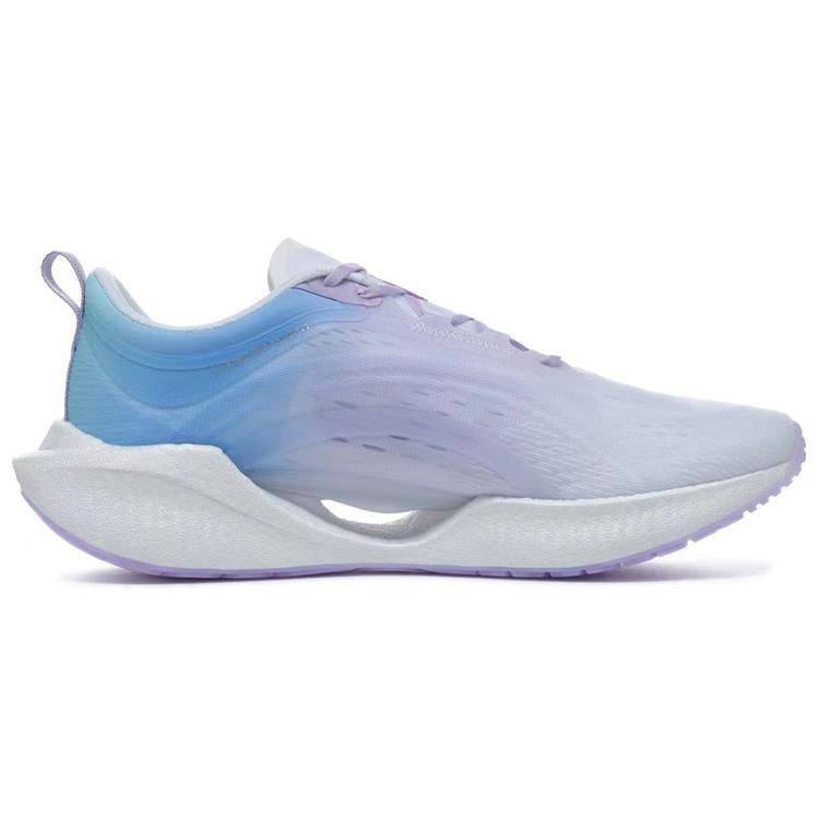 New LiNing Super Light 19 Cushioning Anti Slip And Wear Resistant Low Top Running Shoes Women's Purple Blue ARBS002-31