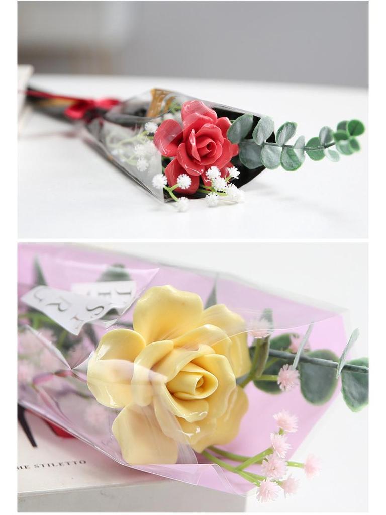 Handmade Ceramic Rose Bouquet - Valentine's Day Gift & Home Decor