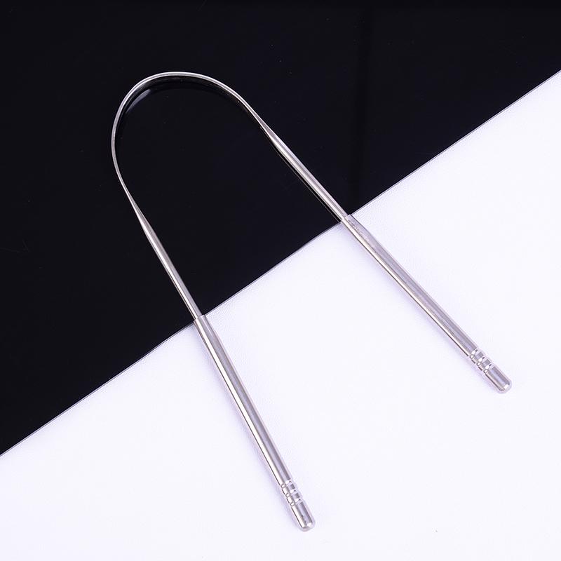 Stainless Steel Tongue Scraper Cleaner Fresh Breath Cleaning Tongue Care Tools